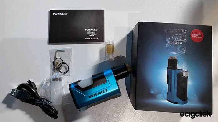 kit contents Wismec Luxotic DF Box