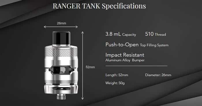 ranger tank specs