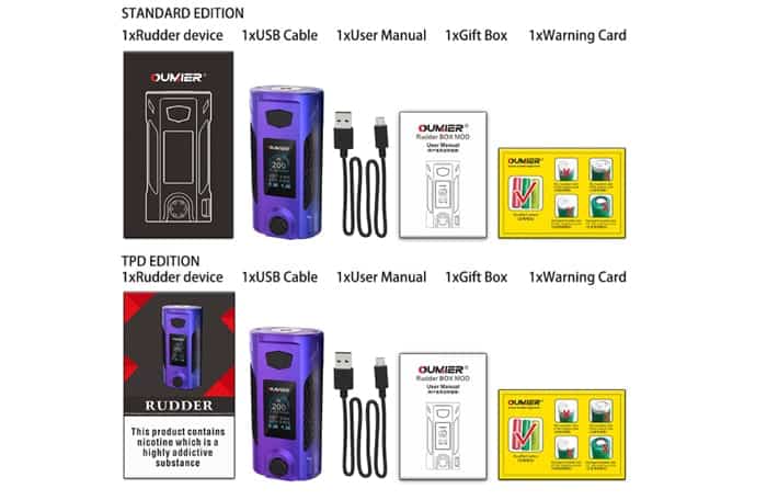 rudder 200w mod contents