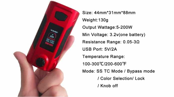 rudder mod specs