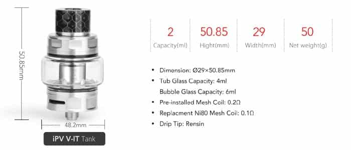 v-it tank specs