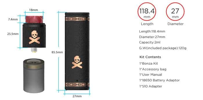 bonza mech mod specs