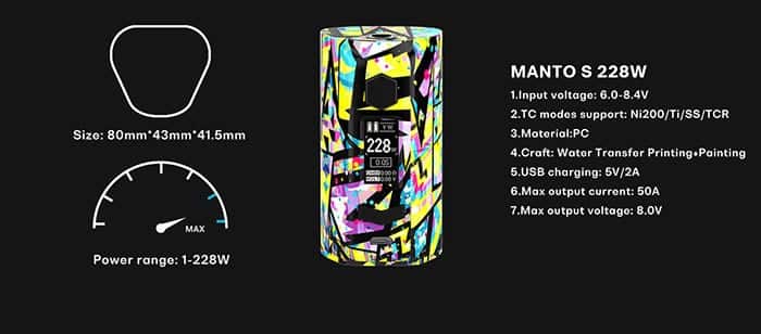 Manto S Mod OLED Features