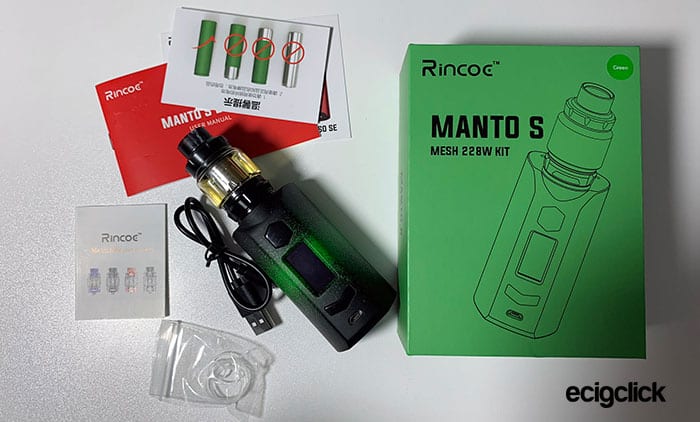 Rincoe Manto S Kit Contents