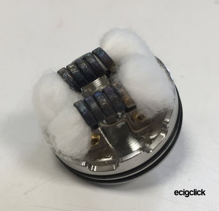 Widowmaker RDA duel coil build and wick