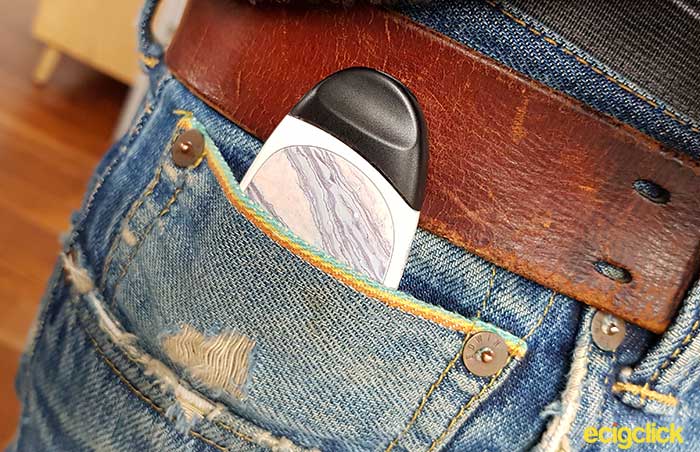 aspire cobble pod in jean pocket