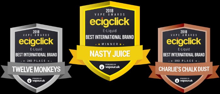 best international eliquid brand - Ecigclick Awards 2018