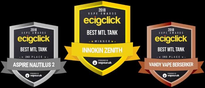 best mtl tank Ecigclick Awards 2018