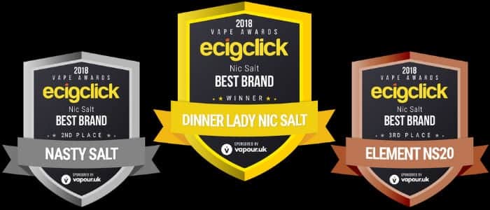 best nic salt Ecigclick Awards 2018