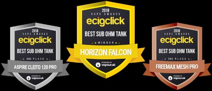 best sub ohm tank Ecigclick Awards 2018