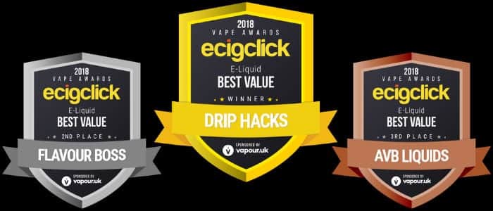 best value eliquid Ecigclick Awards 2018