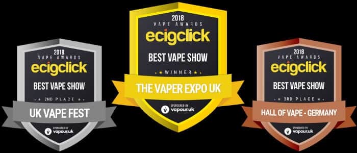 best vape Show Ecigclick Awards 2018