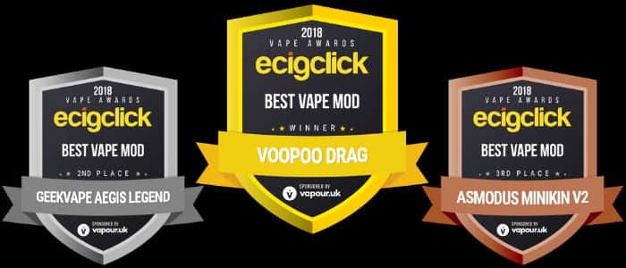 best vape mod Ecigclick Awards 2018