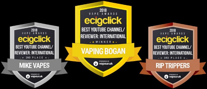 best youtube international Ecigclick Awards 2018