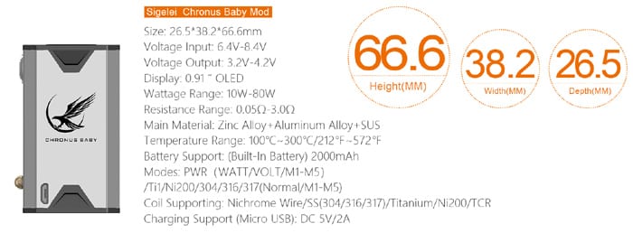 chronus baby mod specs