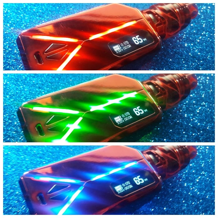 eleaf lexicon kit LED collage