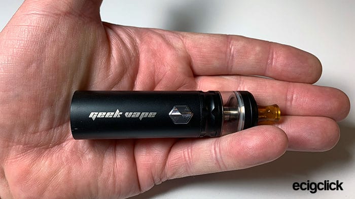 geek vape flint in hand