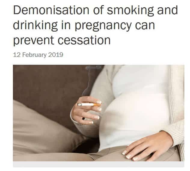 pregnant smokers should vape