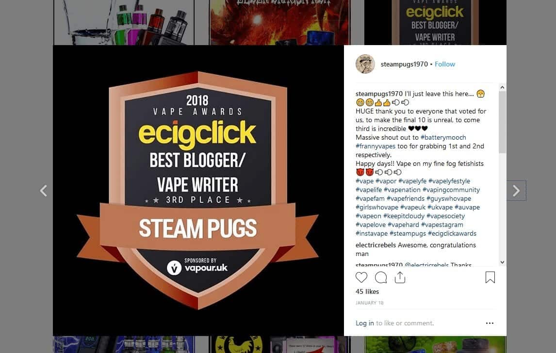 steampugs ecigclick award winner