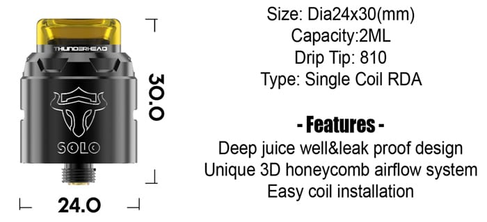 tauren solo rda specs