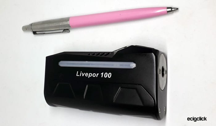 livepor 100 size comparison pen