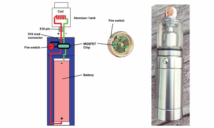 semi-mech mod diagram mosfet