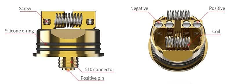 smoant battlestar squonk kit deck coil placement