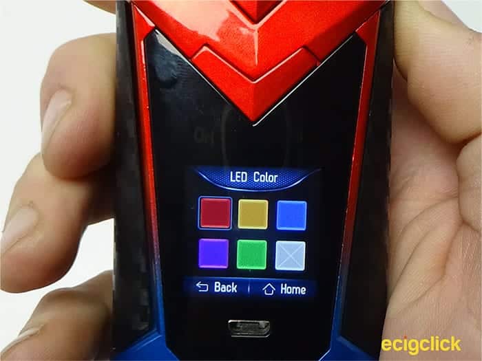 vaptio super cape screen colour option