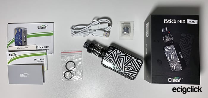 Eleaf iStick Mix Kit Contents