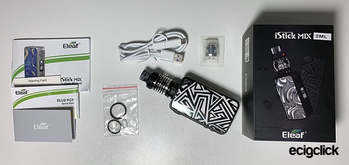 Eleaf iStick Mix Kit Contents