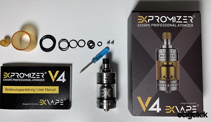 Expromizer V4 Box Contents