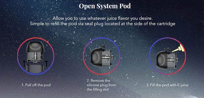 KangerTech Open Pod System and Refilling