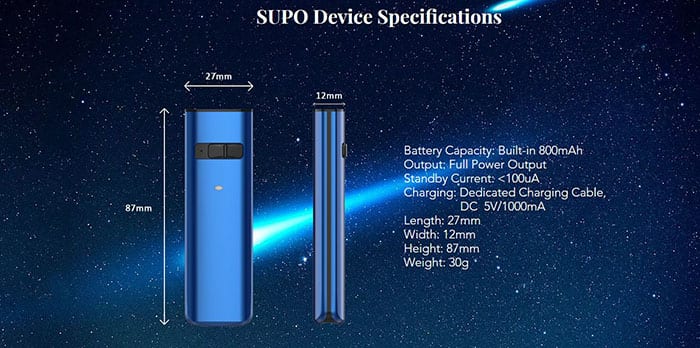 KangerTech Supo Specifications