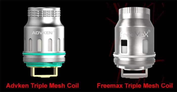 advken v freemax mesh coils