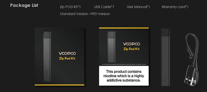 alpha zip pod kit contents