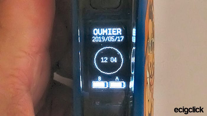 Oumier FVT1 screen