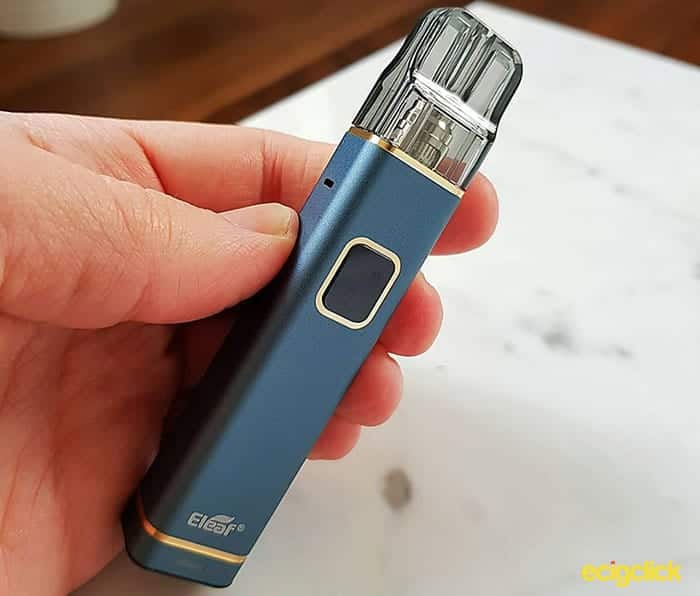 Eleaf iTap Pod Mod in hand