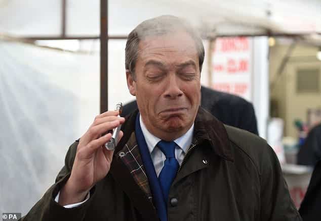 nigel farage vaping