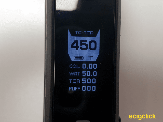 temperature control display aegis solo