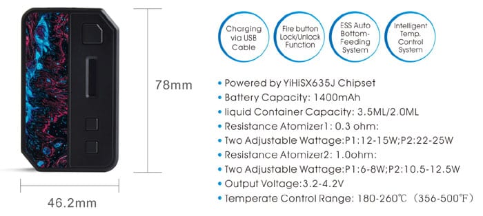 IPV V3-mini mod specs