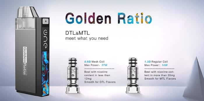 Golden ratio coil options