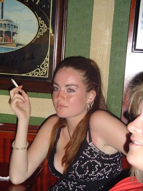 simone smoking as a teenager