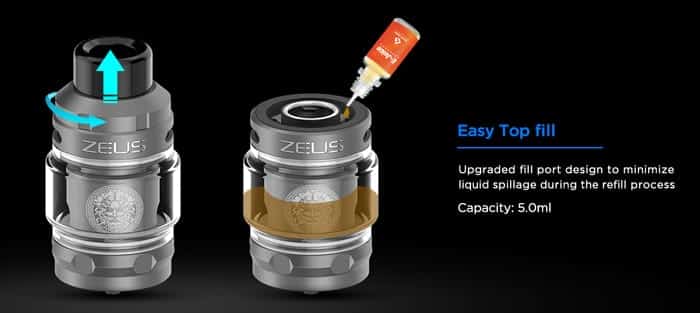 zeus sub ohm top fill