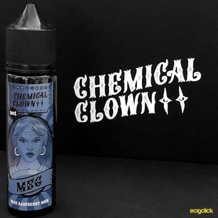 Bottle of chemical clown Meg eliquid