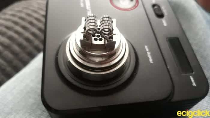 Squid Industries PeaceMaker 28mm rta coil placement