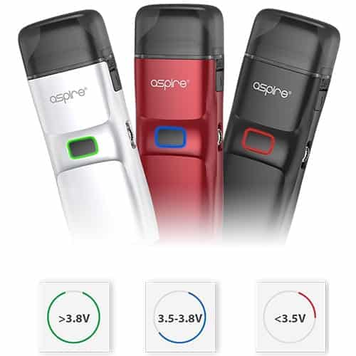 battery indicator aspire breeze nxt