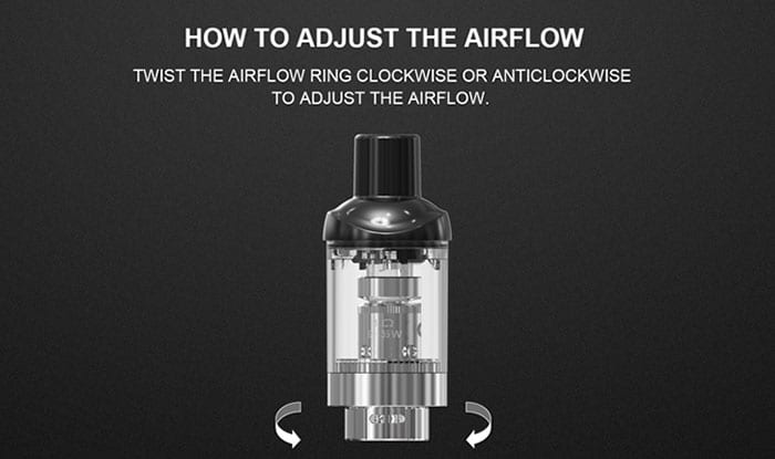 how to change airflow on artery pal stick
