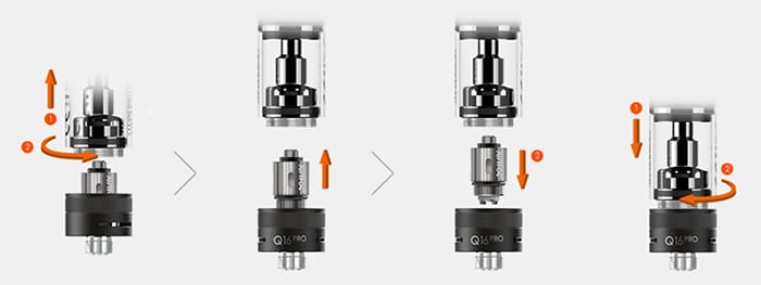 How to change the coil on Justfog Q16 Pro Tank