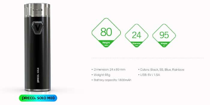 preco 2 solo mod specs