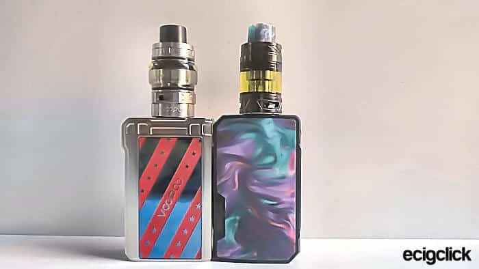 voopoo alpha zip mini and mini drag